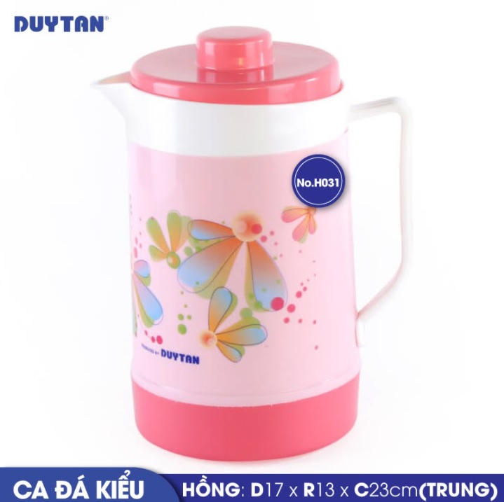 Ca đá kiểu trung nhựa Duy Tân 1.6 lít (17 x 13 x 23 cm) - 30310 - Giao màu ngẫu nhiên - Hàng chính hãng