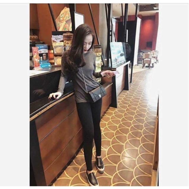 Quần legging nữ nâng mông chất umi cao cấp QD07