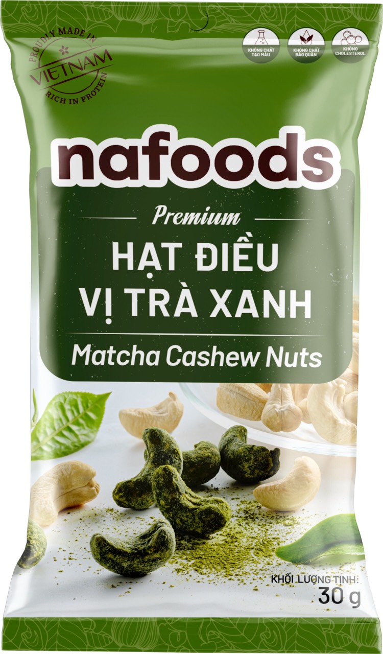 Hạt điều vị trà xanh gói 30g