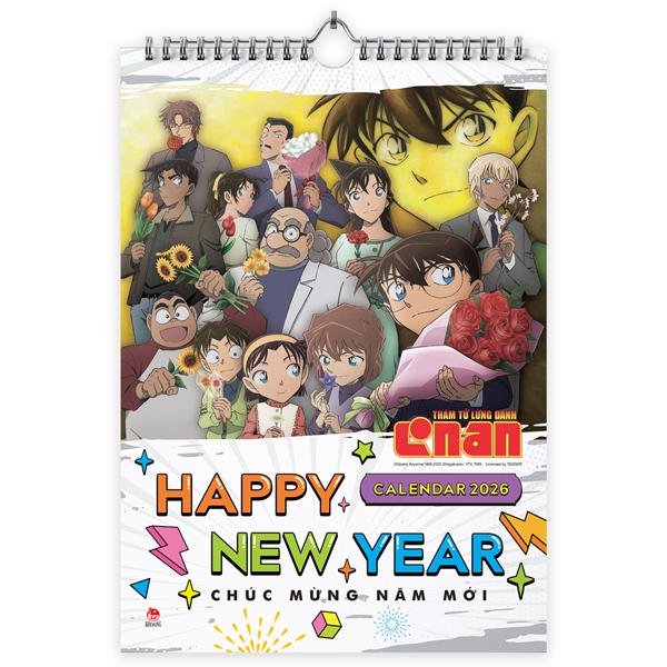Lịch Treo Tường Thám Tử Lừng Danh Conan 2026