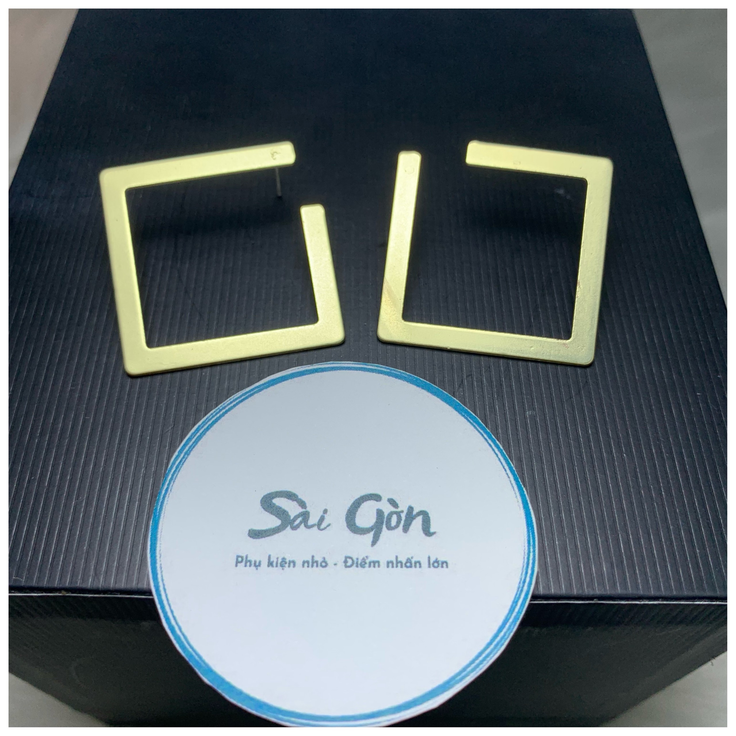 Bông tai mạ vàng phong cách cổ điển Hàn Quốc SAIGON ACCESSORY