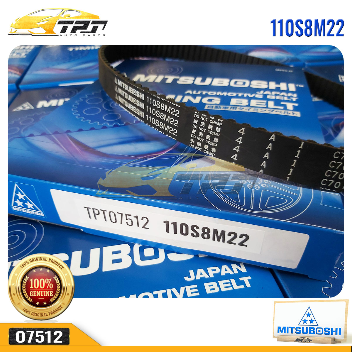 Dây Curoa Cam / Dây Đai Răng Hyundai ACCENT 1.5 - GETZ 1.3 - VERNA 1.3 110S8M22 - 110YS22 MITSUBOSHI - Japan