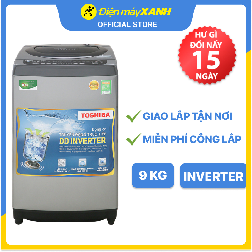 Máy giặt Toshiba Inverter 9 Kg AW-DJ1000CV SK