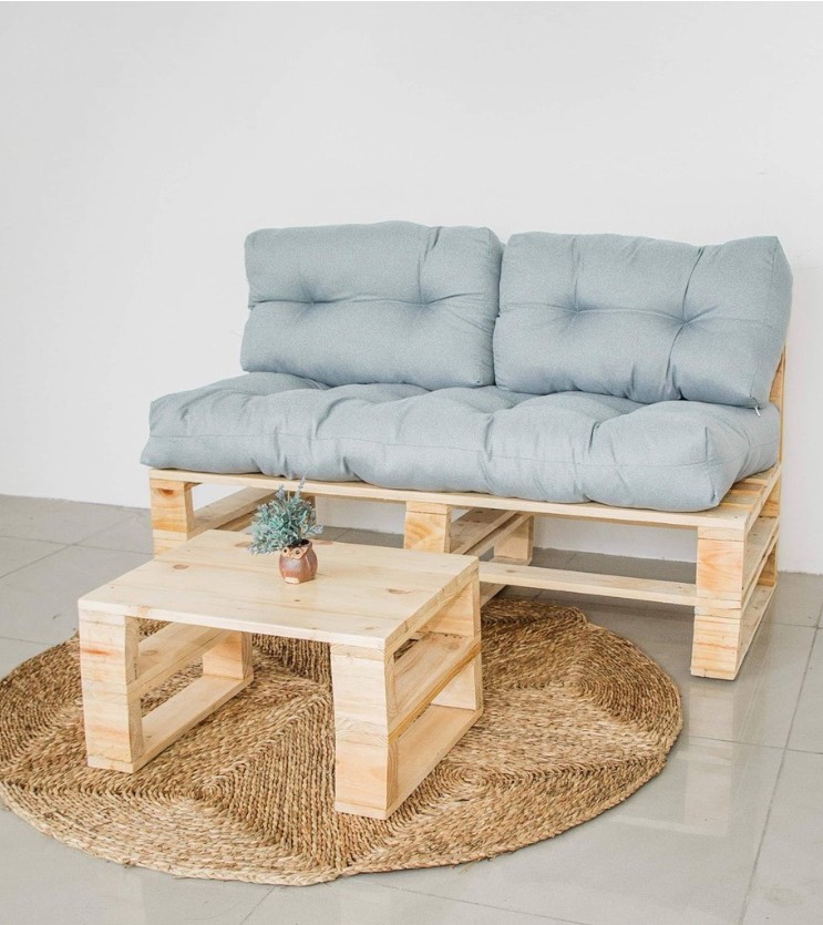 Bộ bàn ghế sofa gỗ thông