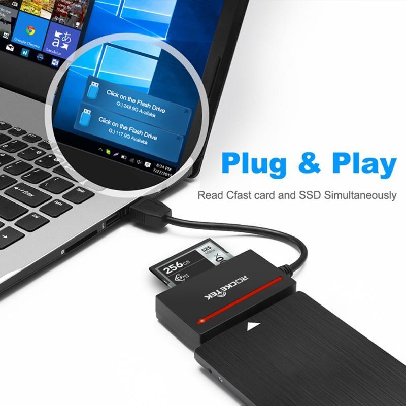 Cáp Chuyển Đổi Đầu Đọc Thẻ CFast USB 3.0 Sang Đầu Đọc Dành Cho Ổ Cứng SDD & 2.5 "HDD