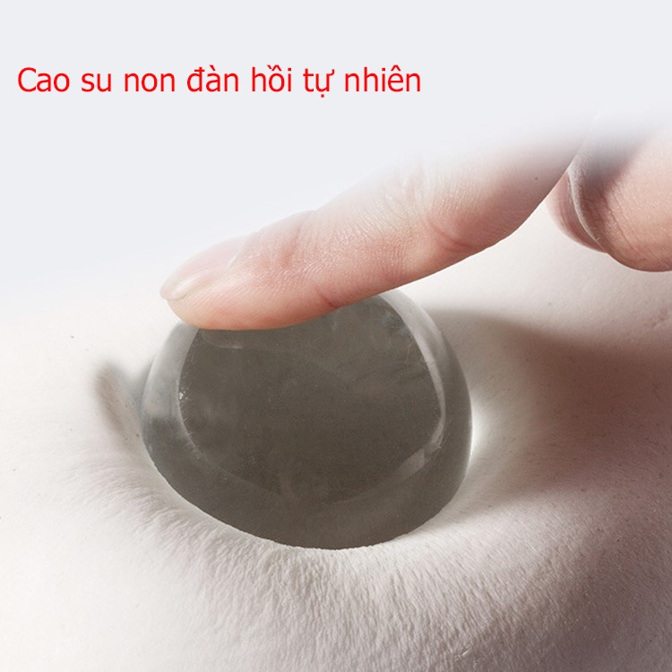 Gối tựa đầu ô tô cao su non 3D - Gối đầu cao su xe hơi hoa văn ngựa