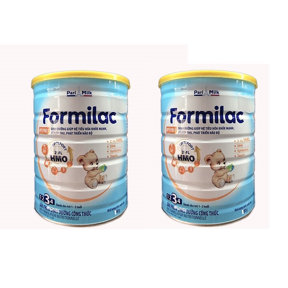 Bộ 2 Lon Sữa công thức Formilac Optipro số 3 (1-2 tuổi) - 900g