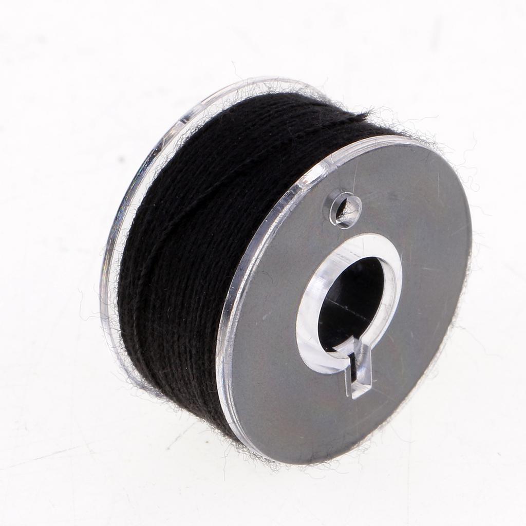 50Pcs Polyester Sewing Machine Thread String Bobbins with Plastic Case