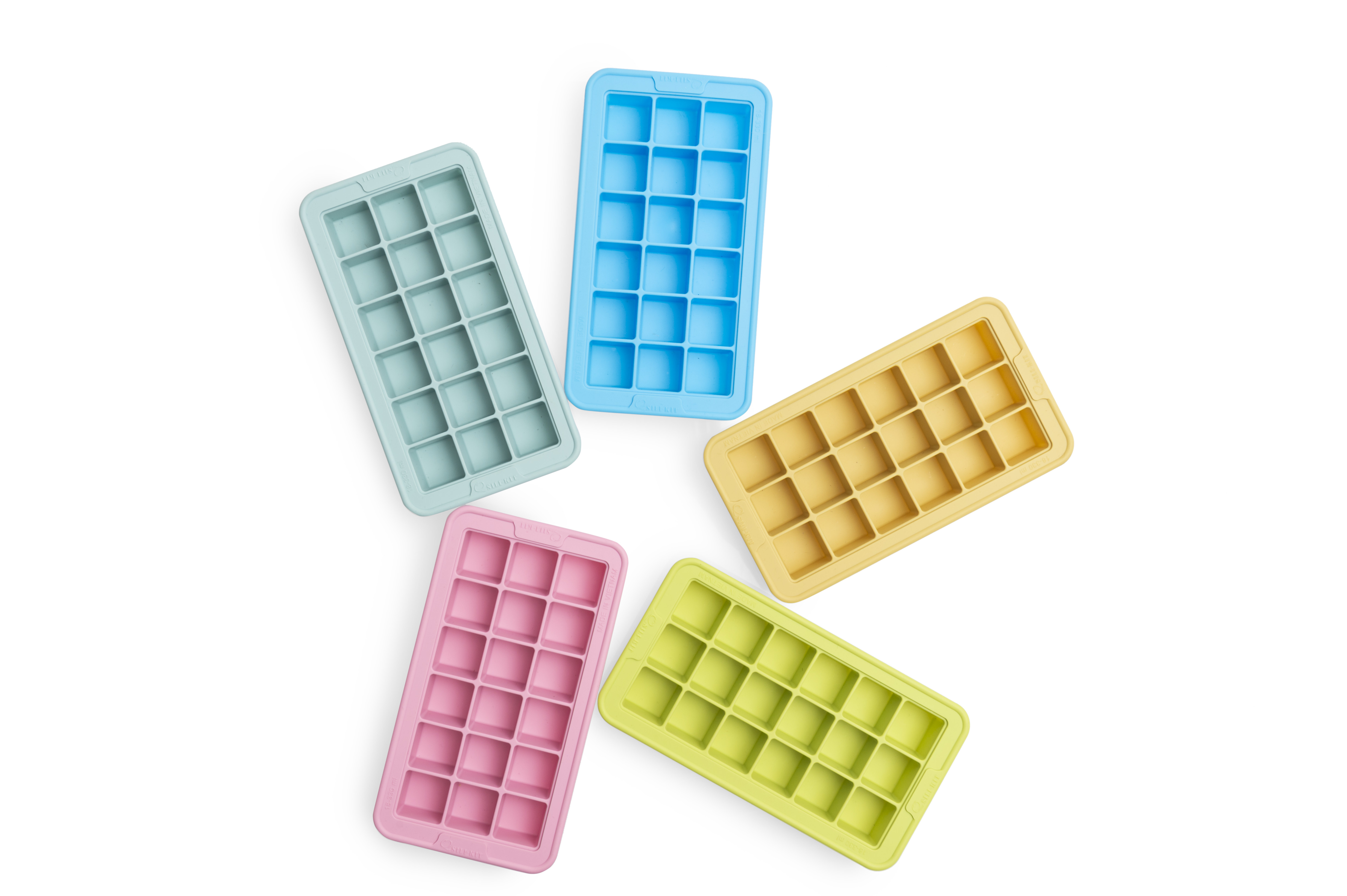 Khay làm đá bằng silicone - Xanh mint