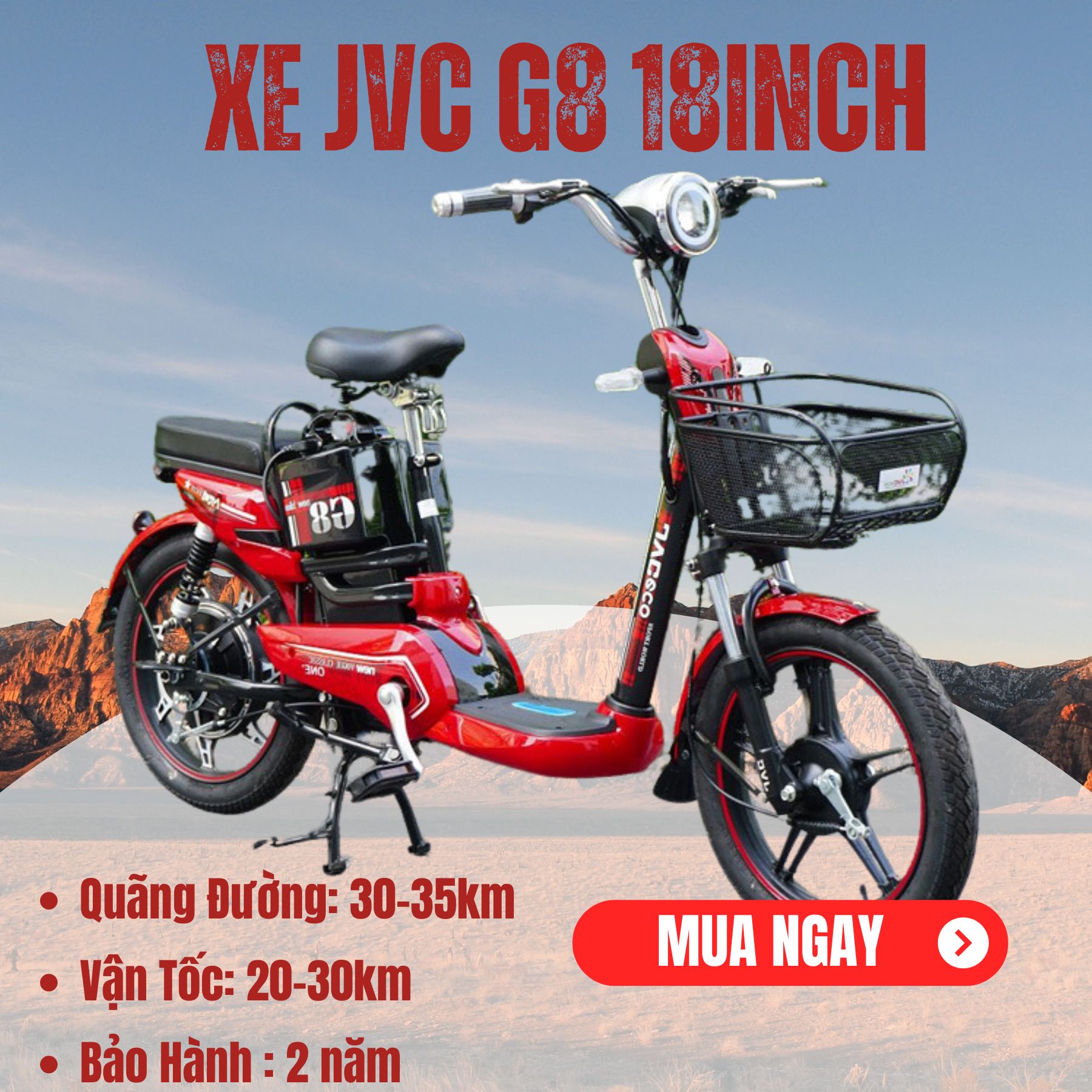 XE ĐIỆN JVC G8 18INCH