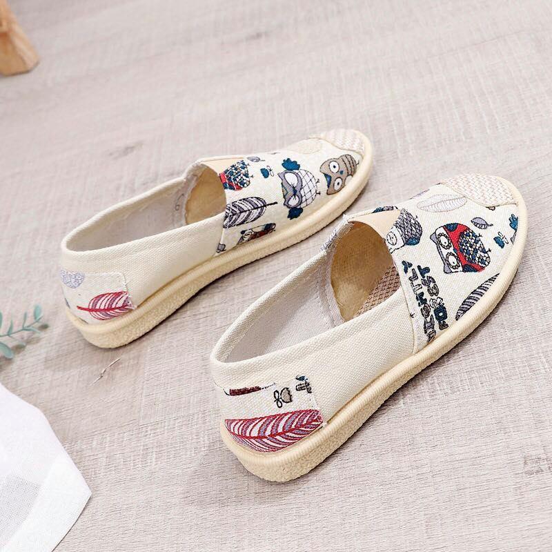 Giày Slipon Nữ Đẹp Với Nhiều Họa Tiết Siêu Xinh Có Đủ Size Từ 35-40 SHOP HAMI G10