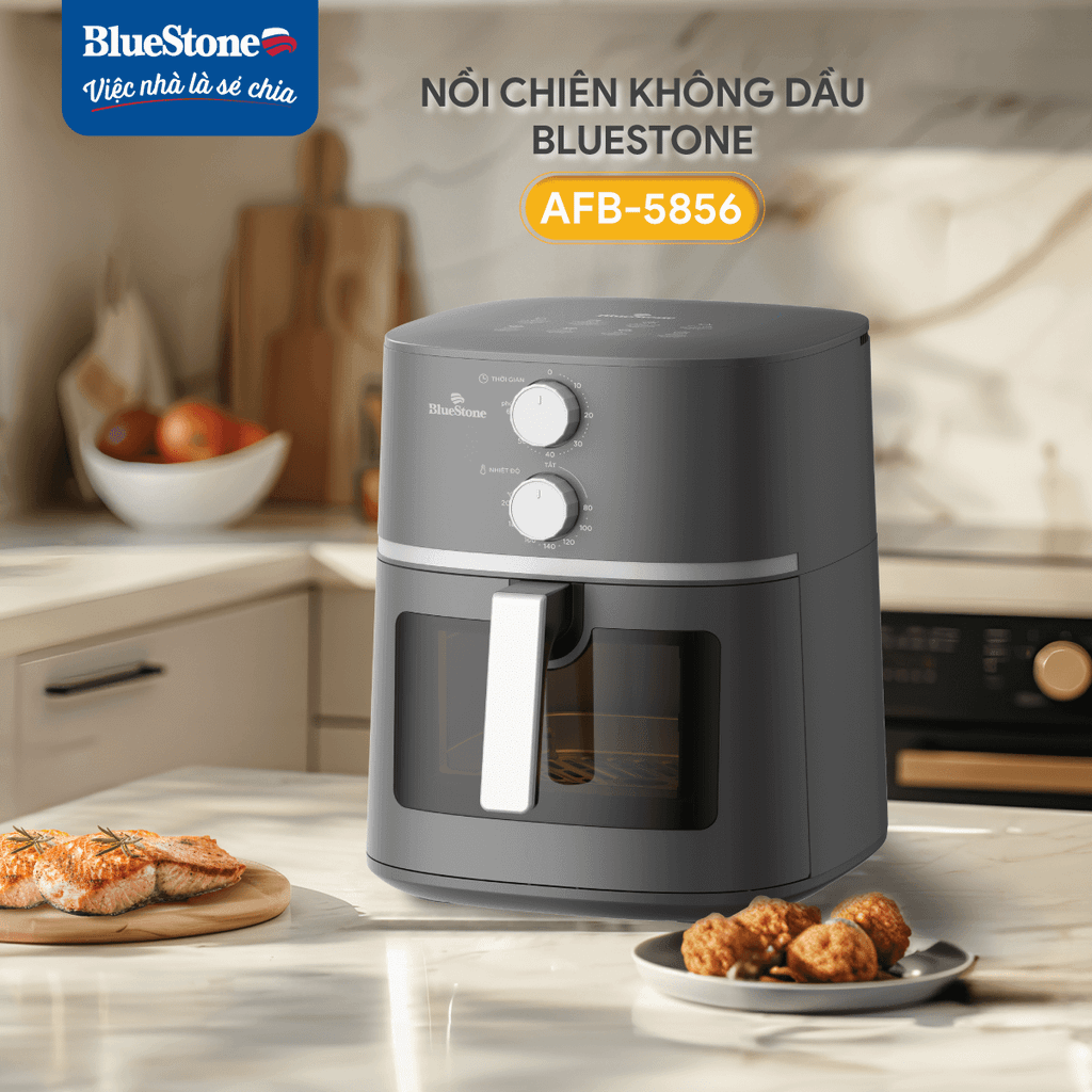 Nồi Chiên Không Dầu BlueStone AFB-5856 7 Lít 1800W - Hàng chính hãng