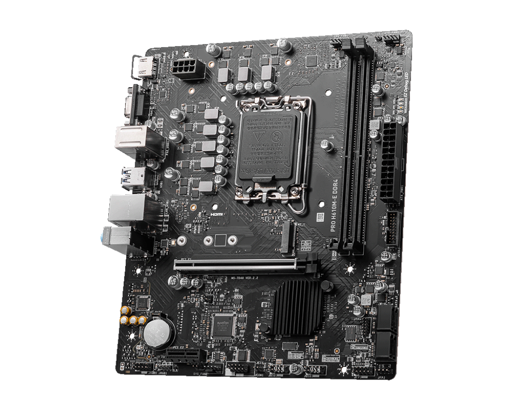 Mainboard MSI Pro H610M-E DDR4 (mATX, LGA1700, DDR4, VGA, HDMI) - Hàng chính hãng