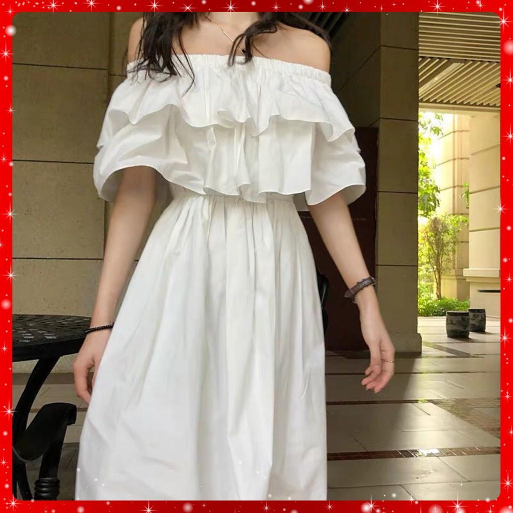 Đầm Trễ Vai Phong Cách Hàn Quốc