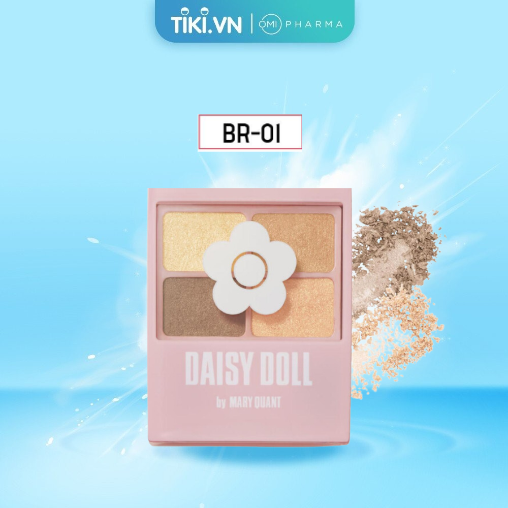 Bảng Phấn Mắt Daisy Doll Nhật Bản Siêu Bền Màu Với 4 Màu Trang Điểm Đa Chức Năng Phấn Má Hồng Phấn Bắt Sáng 5.1g