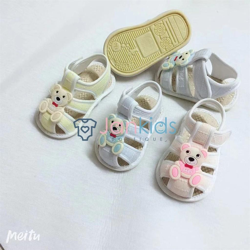 Dép tập đi ĐẾ CAO SU chống trơn trượt, bền đẹp cho bé