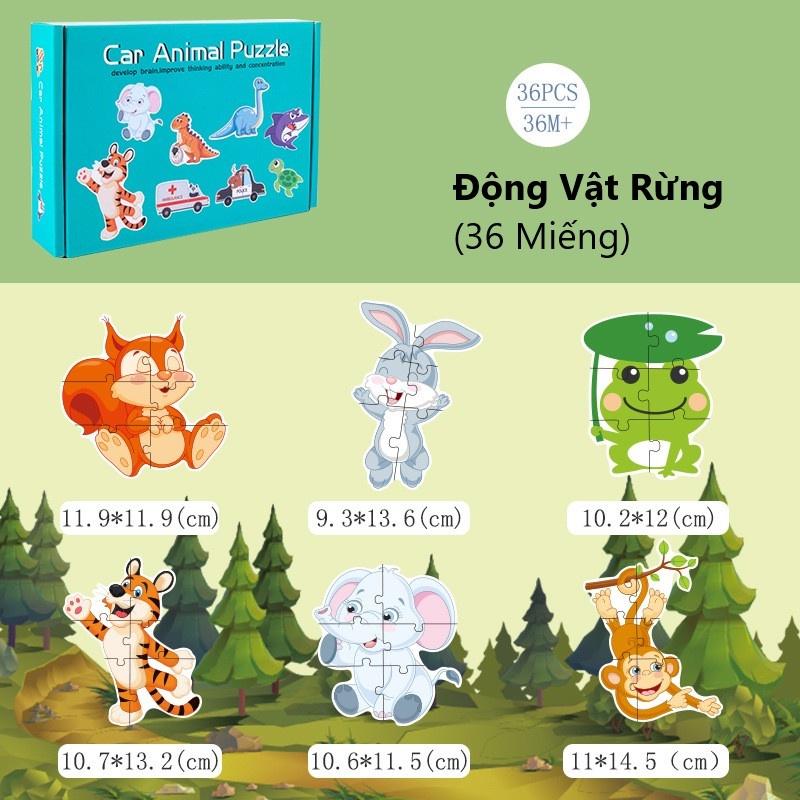 Tranh Ghép Hình Puzzle Cho Bé, Miếng Ghép Giúp Tăng Tư Duy Chí Tưởng Tượng Cho Bé