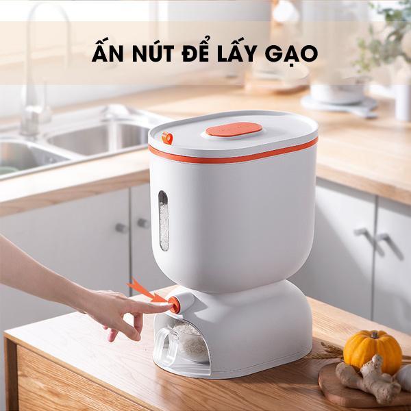 Thùng đựng gạo thông minh cao cấp BONBOX BKE701 chống ẩm mốc, côn trùng - Hàng chính hãng