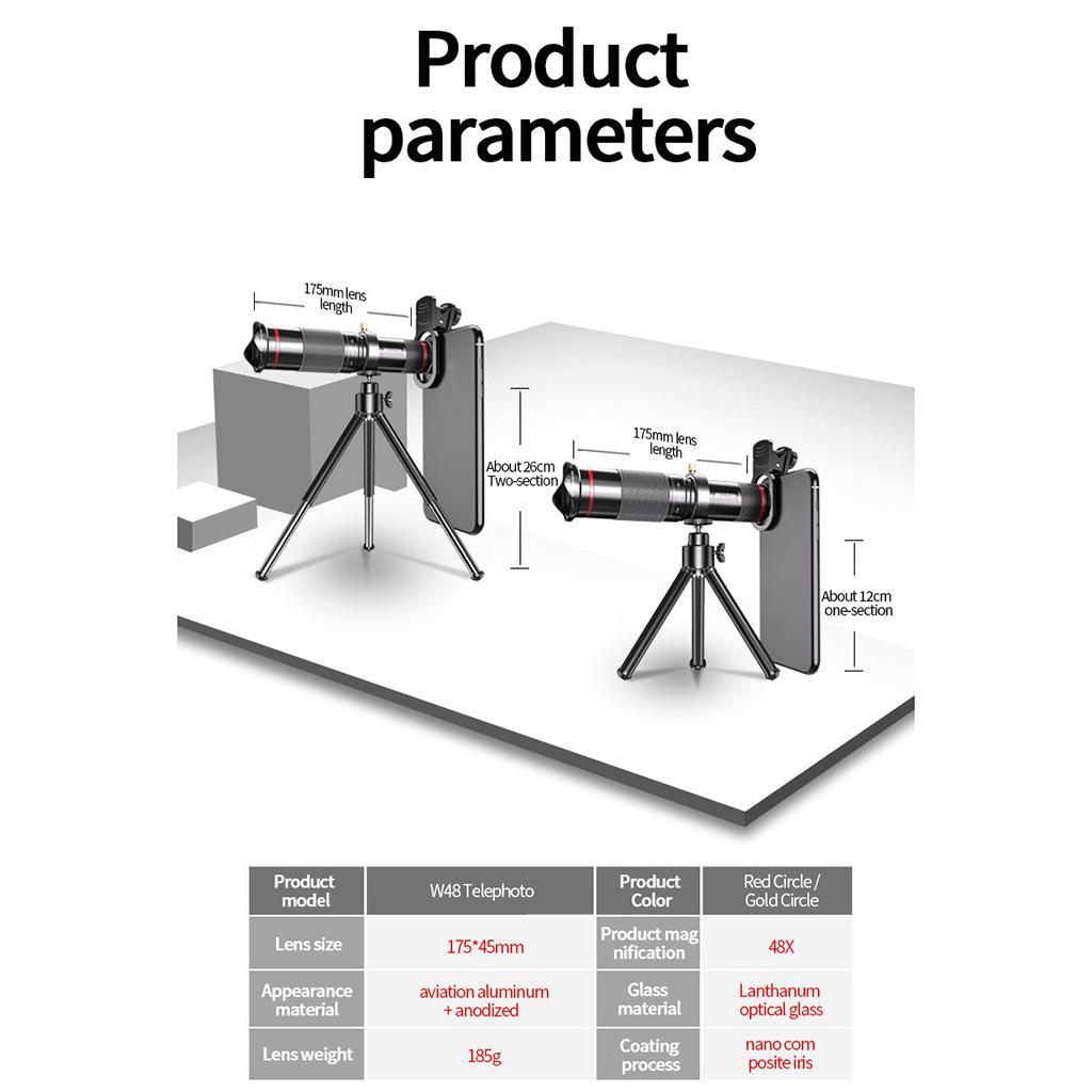Optical   Telephoto Lens Clip on for Mobile Cell Phone Camera