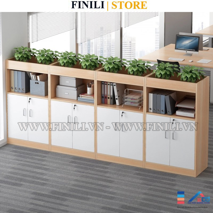 Tủ hồ sơ tài liệu văn phòng FINILI thiết kế hiện đại FNLO3008