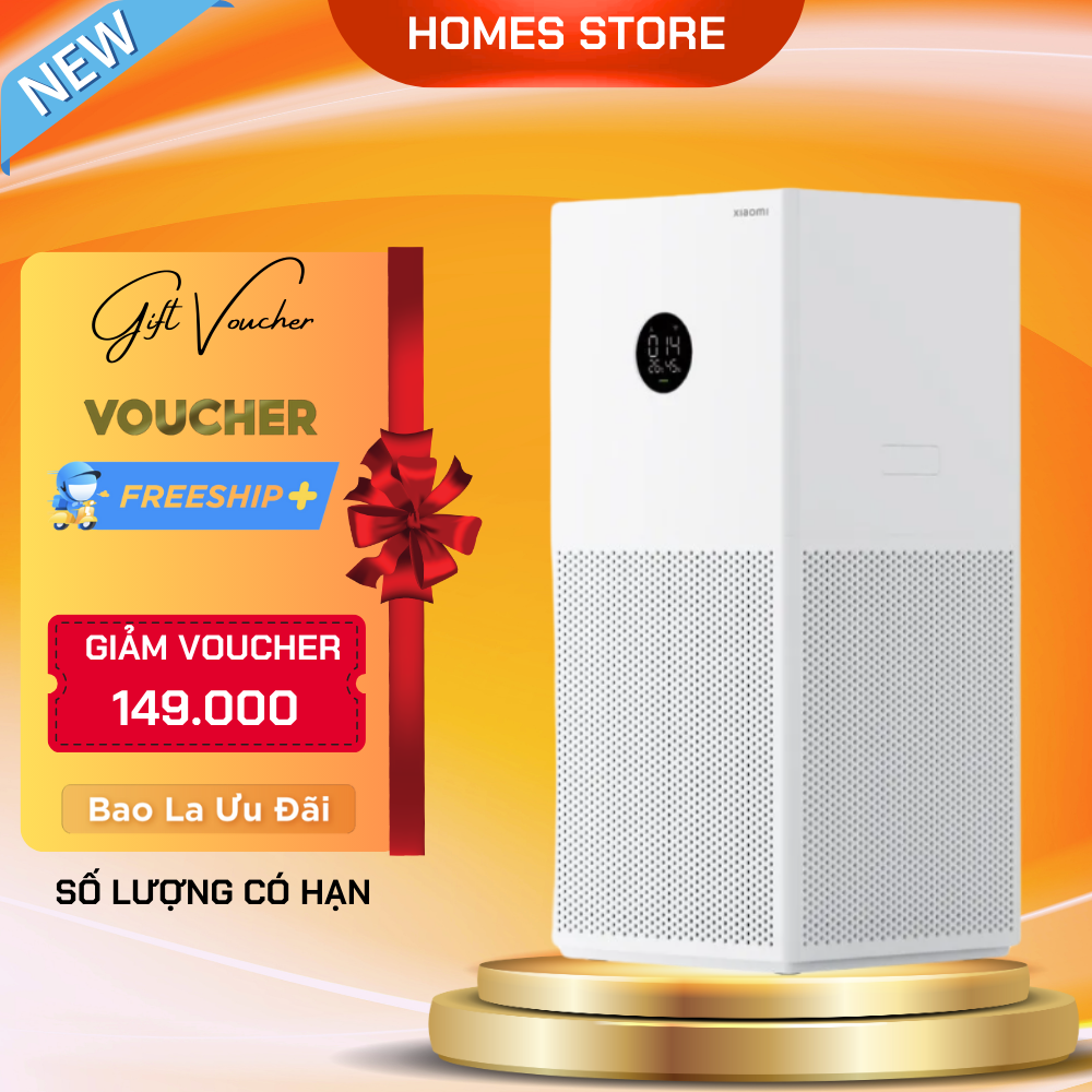 Máy Lọc Không Khí XIAOMI Mi Air Purifier 4 Lite Lọc Bụi Mịn Kết Nối App, Phù Hợp Không Gian 45 m2 - Hàng Chính Hãng