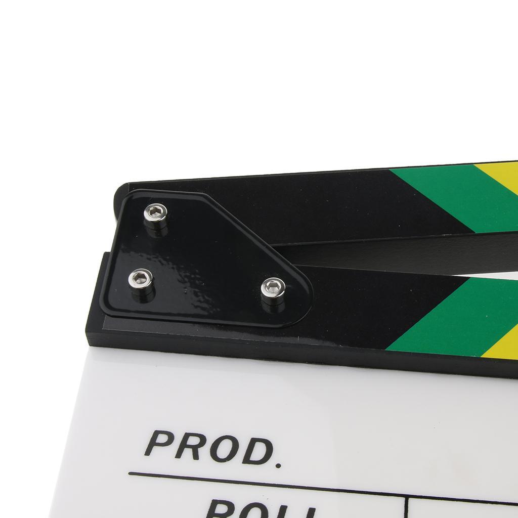 Movie Clapboard with Colorful Written Clapper Microfilm Props