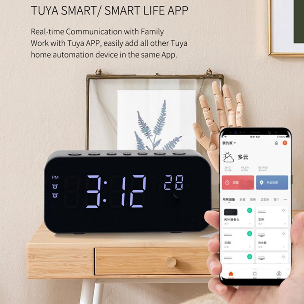 1080P Nanny Camera Hidden Camera Clock for Home Office Indoor Monitoring