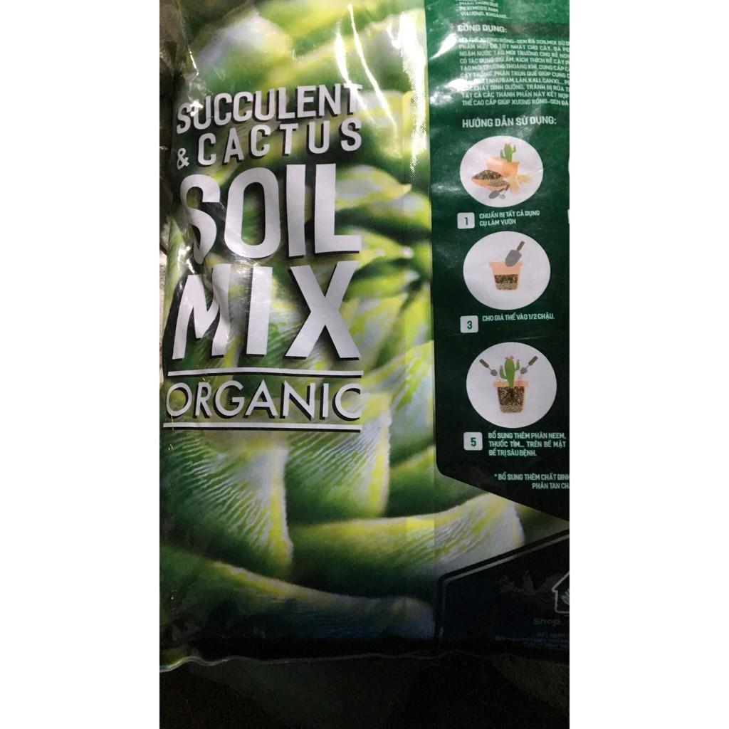 Giá thể trồng sen đá và xương rồng SOIL MIX 15 LÍT