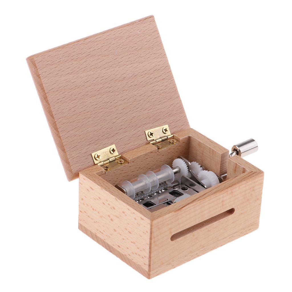 DIY Tune Hand Crank Music Box Movement + Hole Puncher + 7 Paper Tapes
