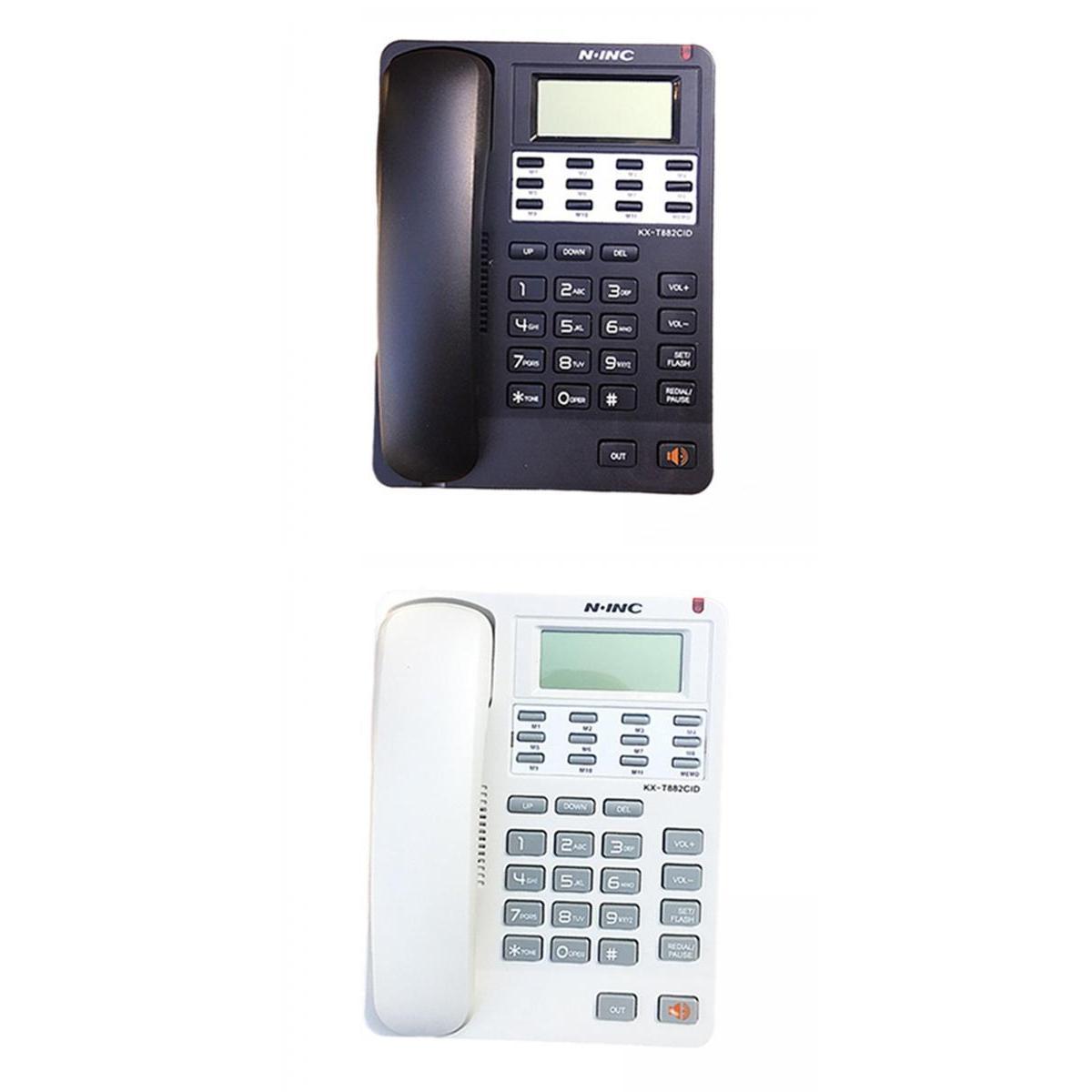 2pcs Corded Telephone Phone REDIAL\P for Home Office Hotel Wall