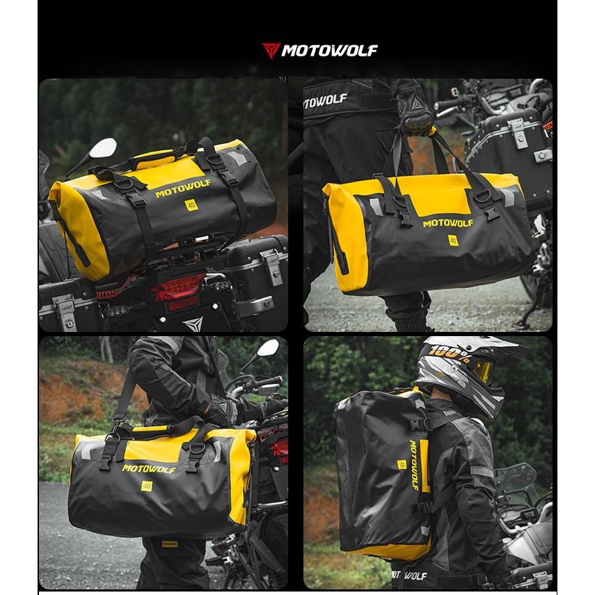 Túi chống nước MOTOWOLF 07MDL0717  (túi đã tích hợp dây cột) - túi chống thấm nước tuyệt đối - Vàng