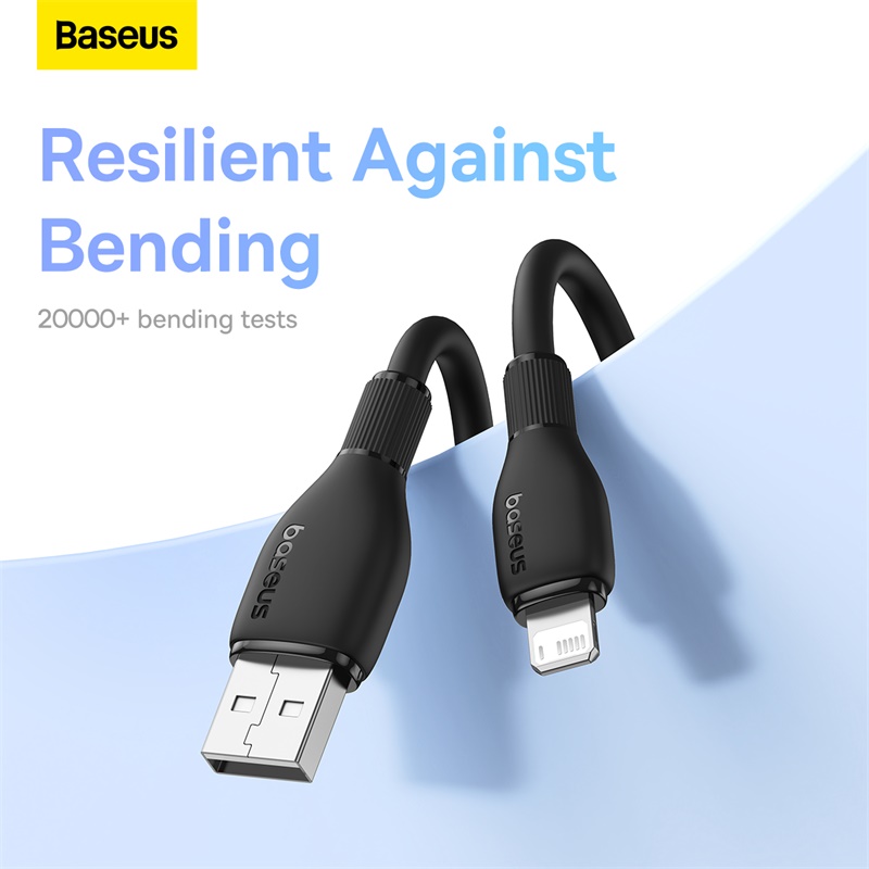 Cáp Sạc Nhanh Baseus Pudding Series Fast Charging Cable USB to iP 2.4A (Hàng chính hãng)