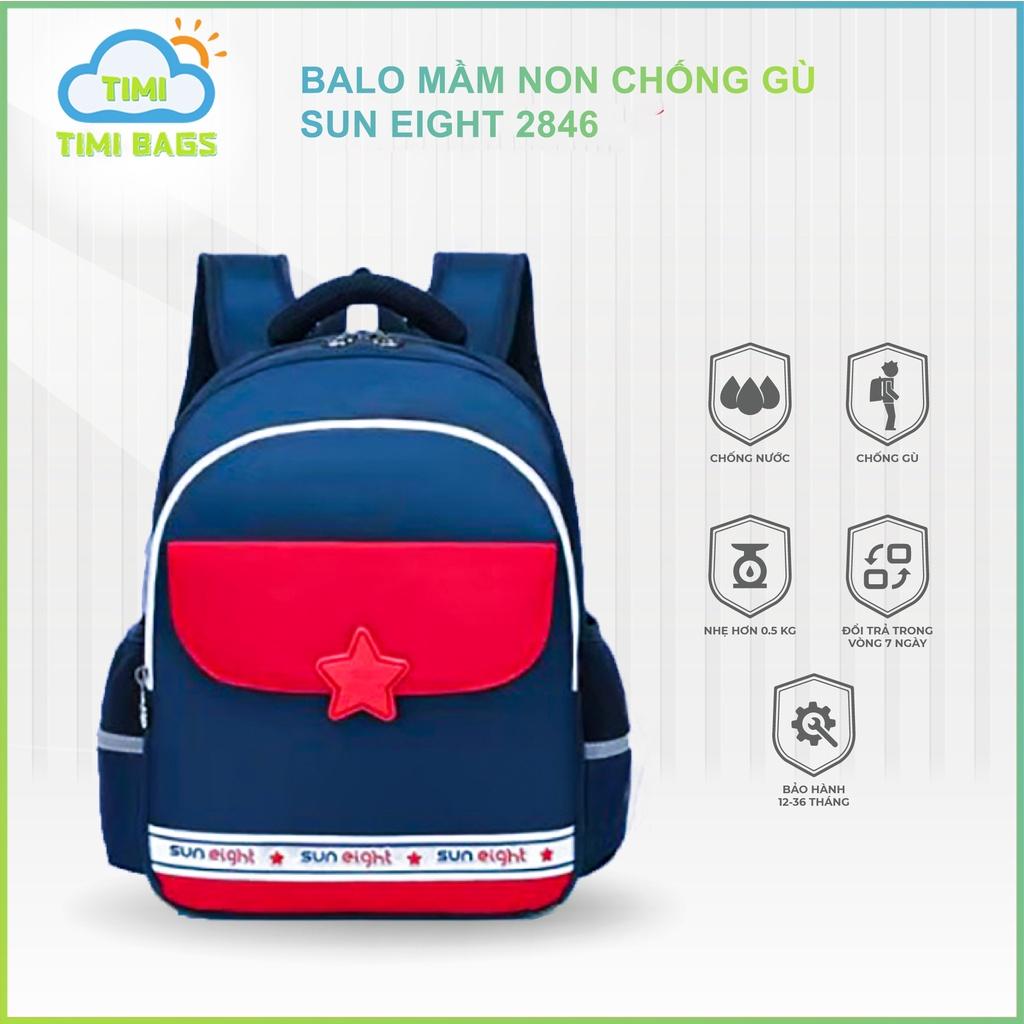 Balo Tiểu Học Chống Gù Thiết Kế Thông Minh Bé Trai - Bé Gái SUN EIGHT 2846