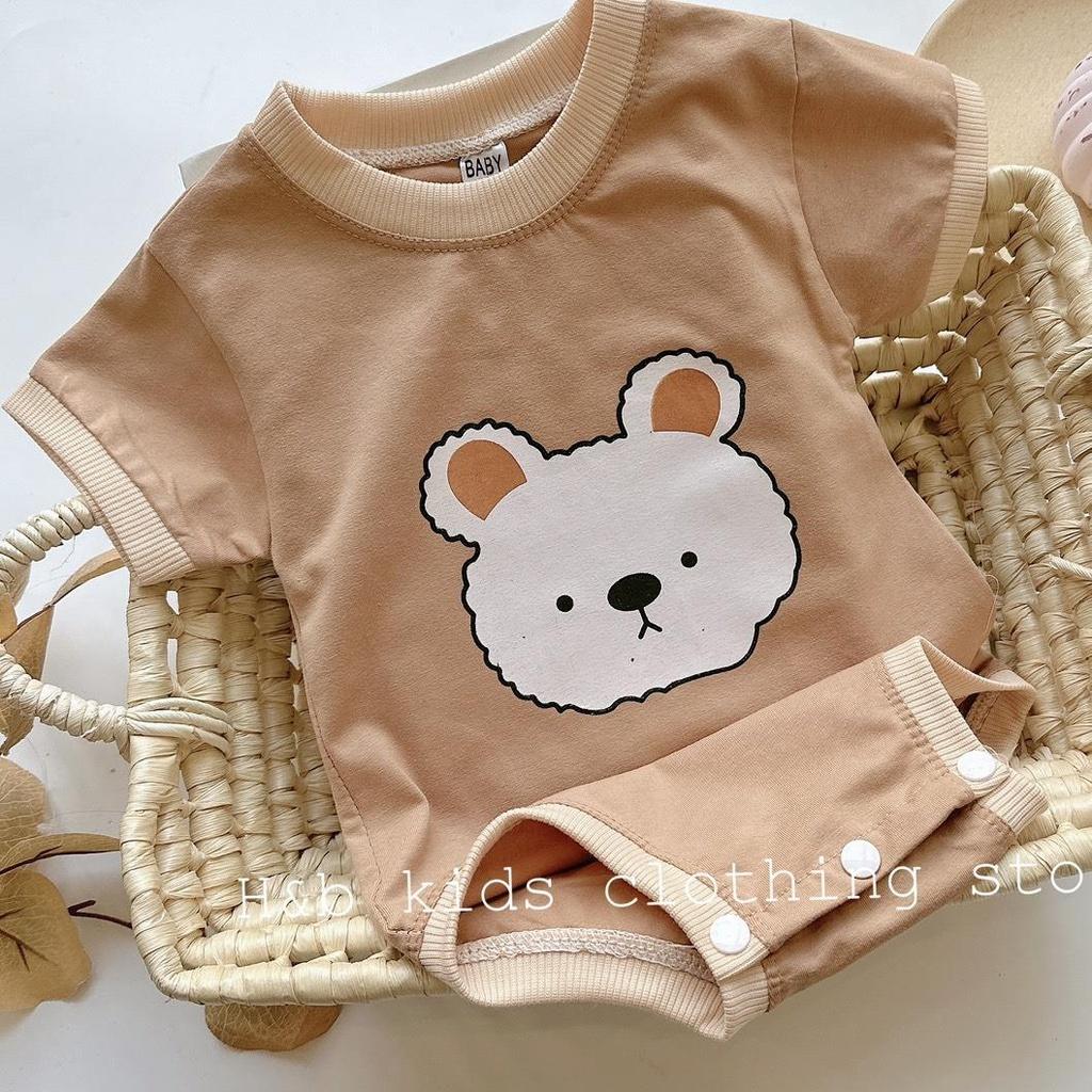 Quần áo trẻ em Set Body chip bodysuit áo liền quần bộ đồ liền thân cho bé trai bé gái 