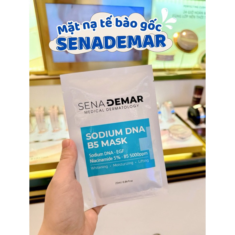 Combo 10 Miếng Mặt Nạ SENADEMAR Tế Bào Gốc Phục Hồi Dưỡng Ẩm 25ml/miếng hạn 2027