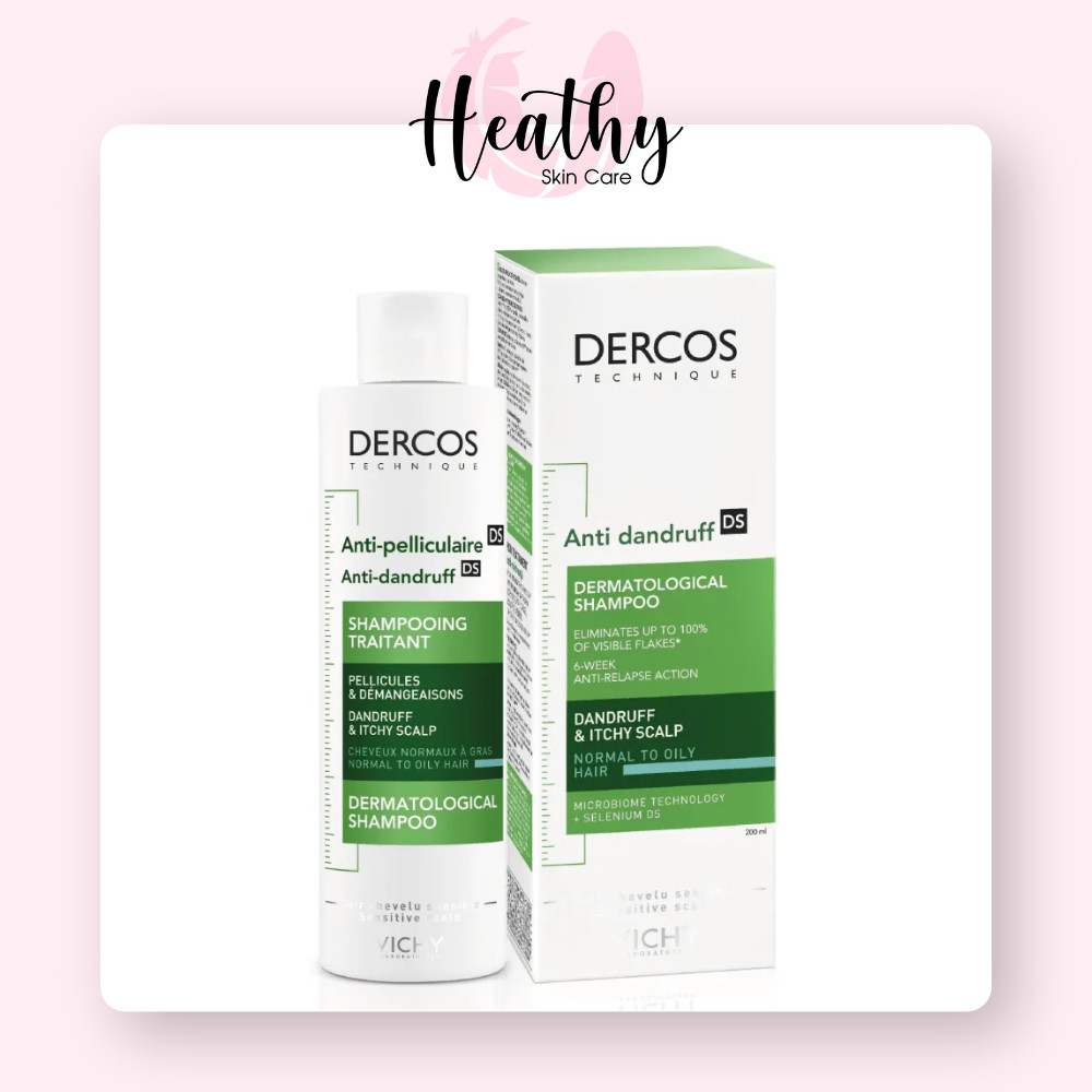 Dầu gội giảm gàu, rụng tóc dành cho da dầu Vichy Dercos Anti-Dandruff DS