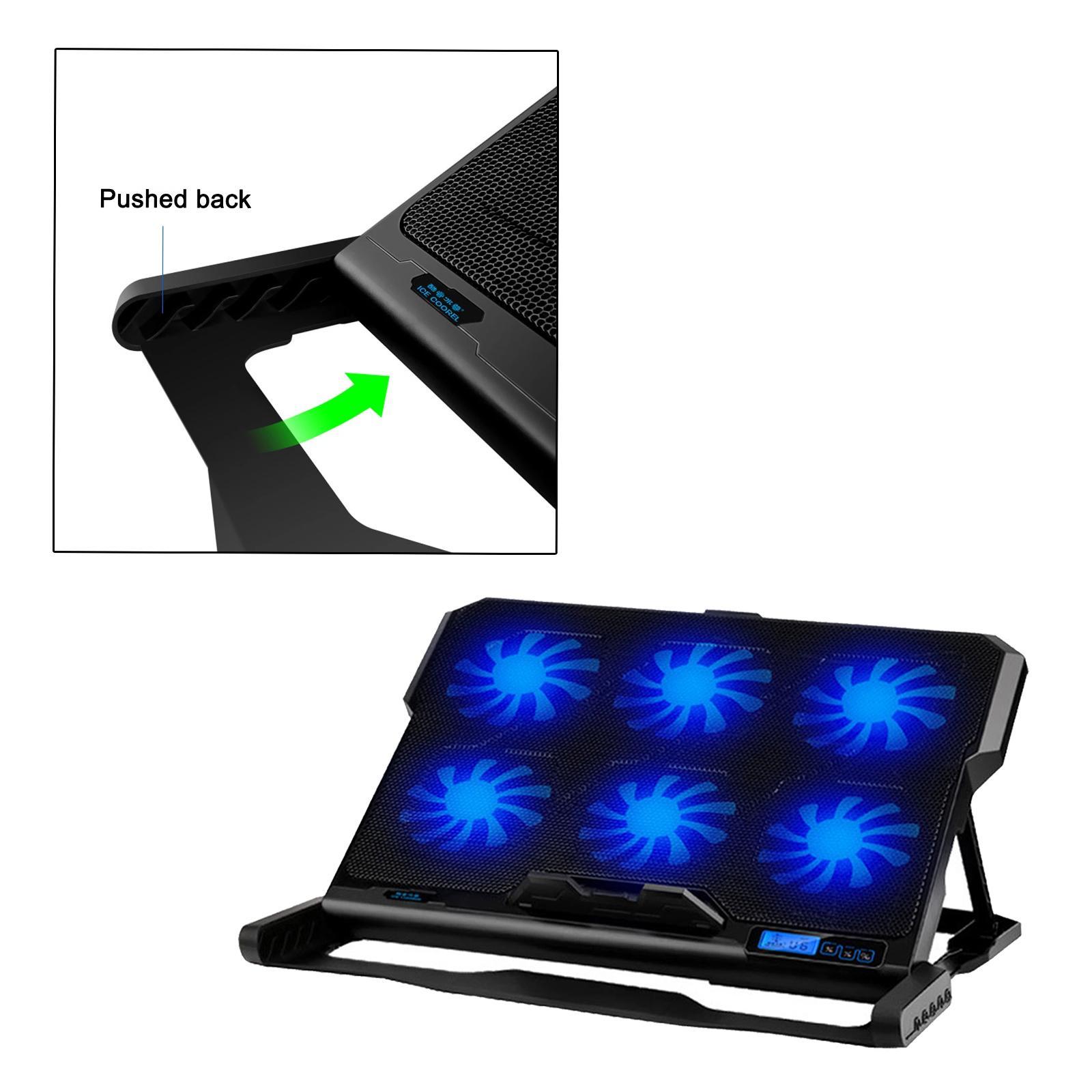 Laptop Cooling pad Notebook  Stand USB 1-5 Fans LED ~17"