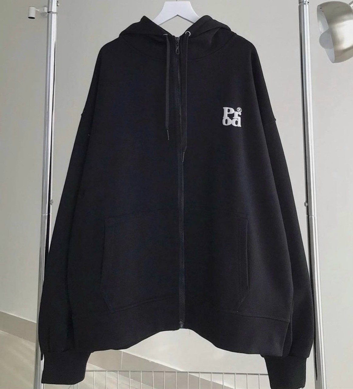 Áo khoác nỉ Logo Prod chất liệu: 2 chất Form to rộng, khoá kéo, Áo Khoác Hoodie Zip Jacket PROD MAKER ORIGINAL Dây Kéo Form Rộng Nam Nữ Vải Nỉ Bông Ulzzang (Ảnh thật/ Có sẵn)