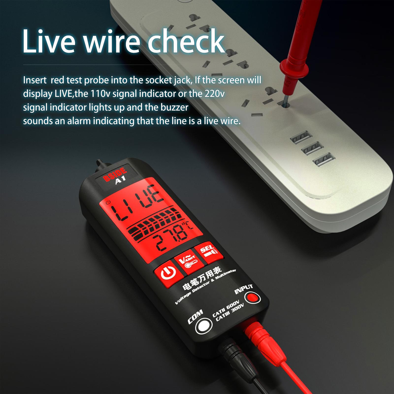 Portable Smart Multimeter Sound Light Alarm Voltage  Multimeter for Electricians