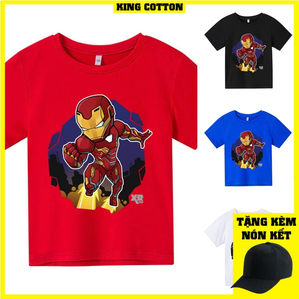 Áo thun trẻ em IRON MAN CHIBI 3, 4 màu, có size người lớn, Anam Store