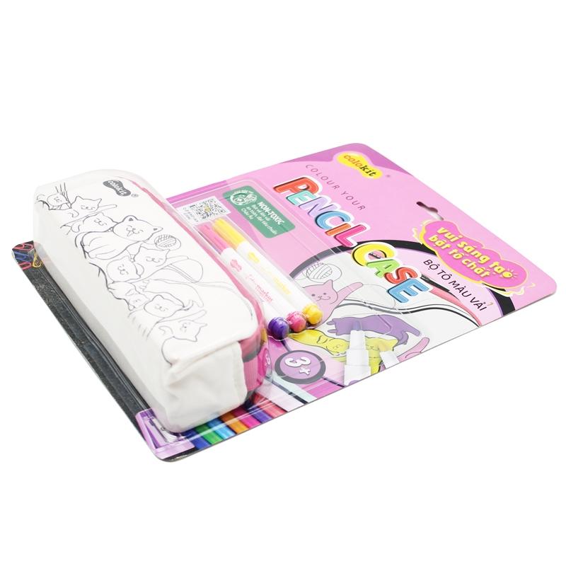 Bộ Tô Màu Vải Colour Your Pencil Case - Colorkit KIT-C033