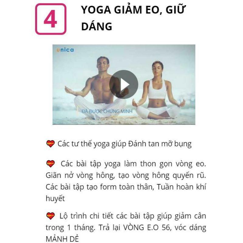 Trọn bộ 6 khóa học YOGA ONLINE NGUYỄN HIẾU tại nhà - DA ĐẸP DÁNG XINH - Tặng khóa EATING CLEAN