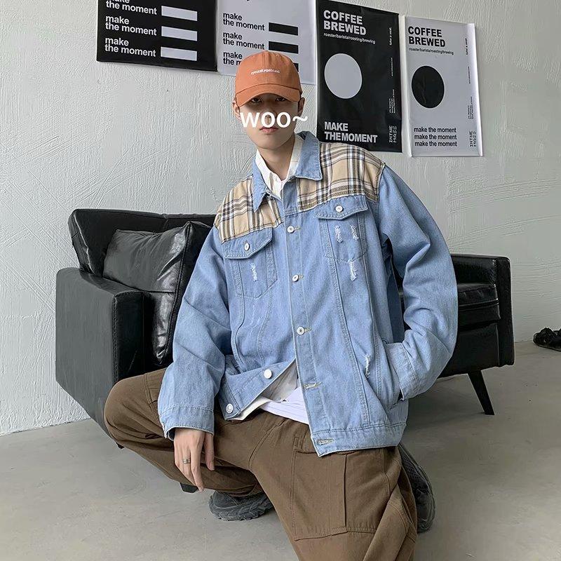 NEW KOREAN STYLE Áo Khoác Denim Phong Cách Hàn Quốc Thời Trang 2020 Cho Nam