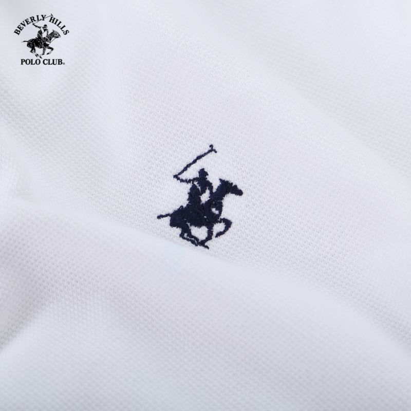 Áo polo Dài tay Nam  Beverly Hills Polo Club Slimfit Trắng WH- PMSLS20TL100