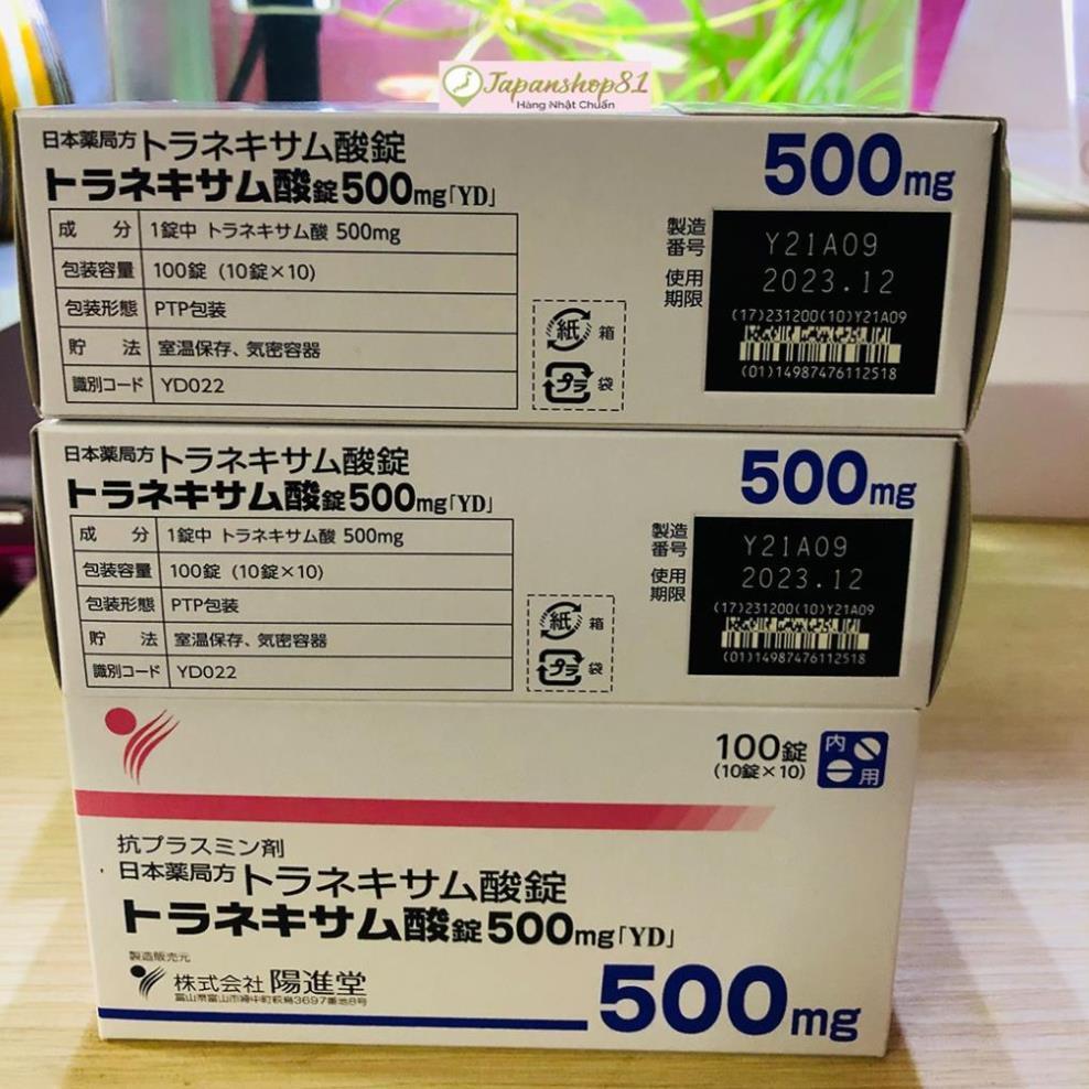 Viên uống trắng da Transamin 500mg Nhật Bản mờ thâm nám 100 viên