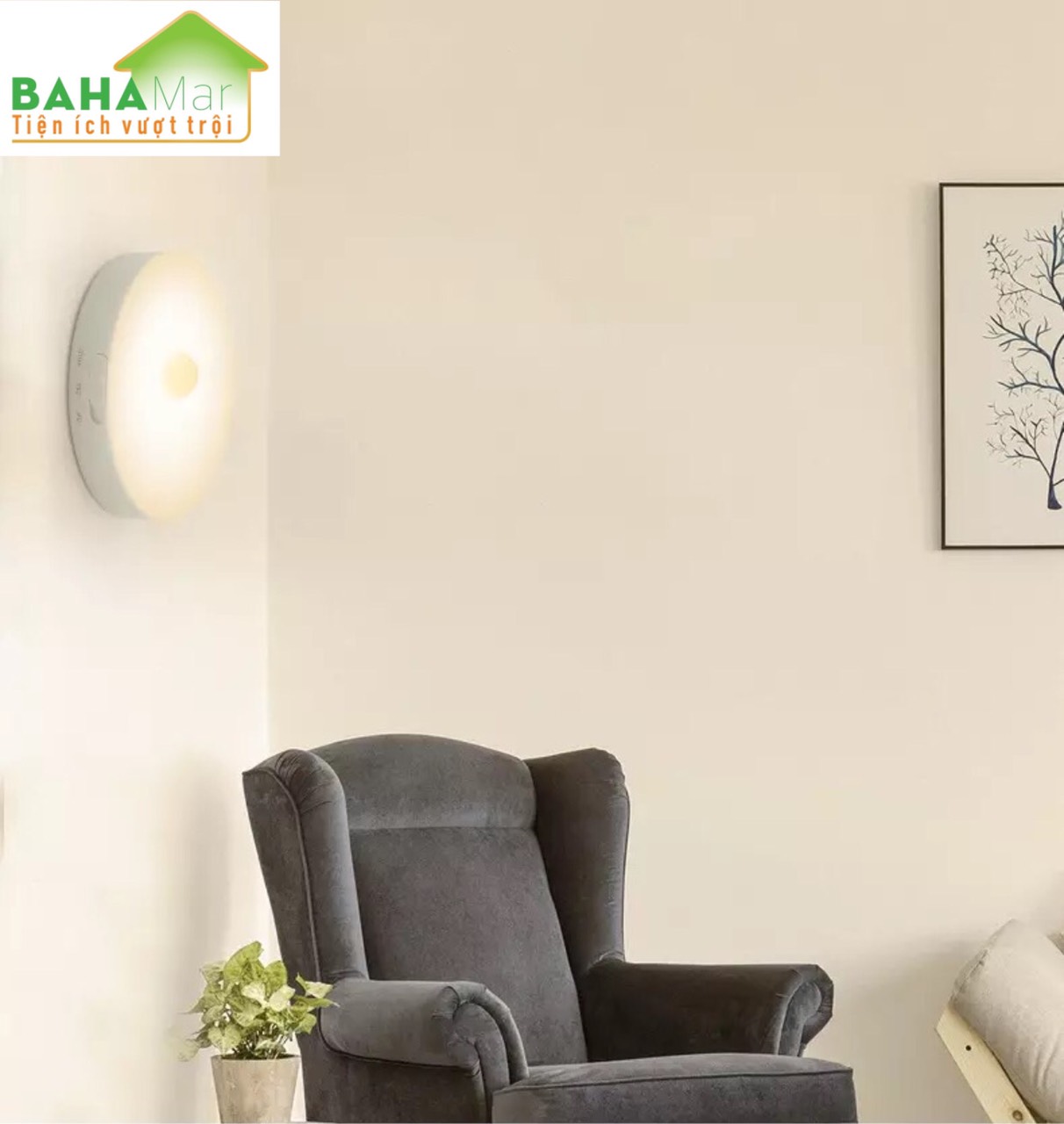 ĐÈN LED THÔNG MINH CẢM BIẾN HỒNG NGOẠI VỚI CHUYỂN ĐỘNG CƠ THỂ QUA ĐỂ BẬT SÁNG BAN ĐÊM  BAHAMAR  tự động bật sáng khi có chuyển động trong góc 120 đô