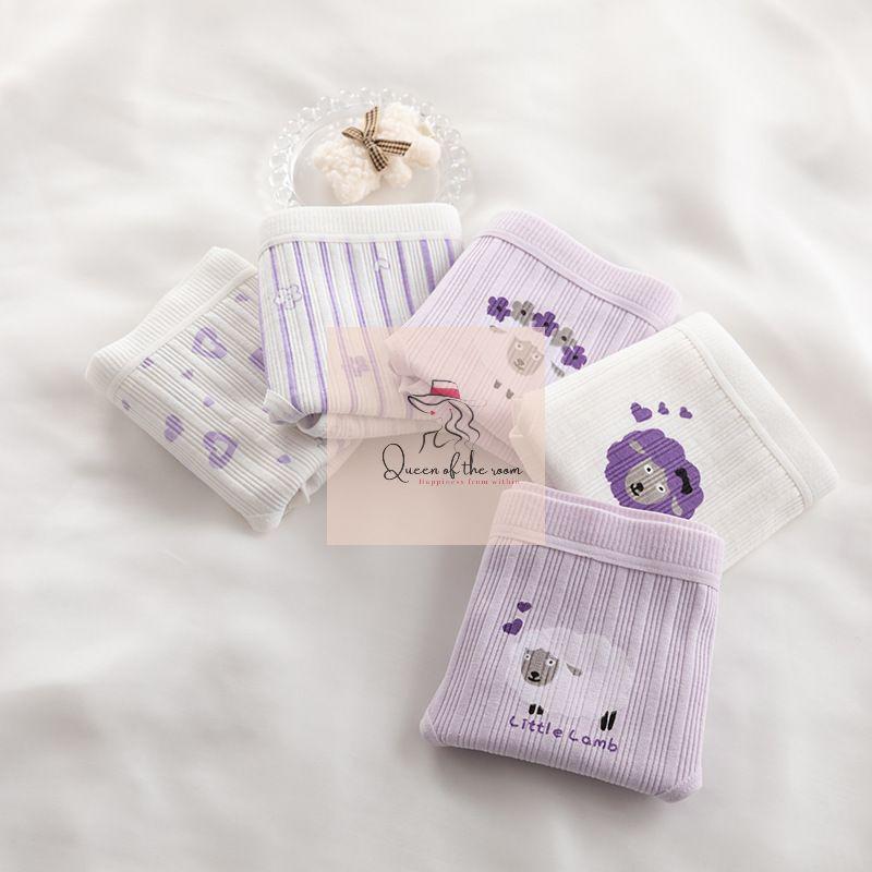 Combo 5 chiếc quần lót cotton dễ thương size M