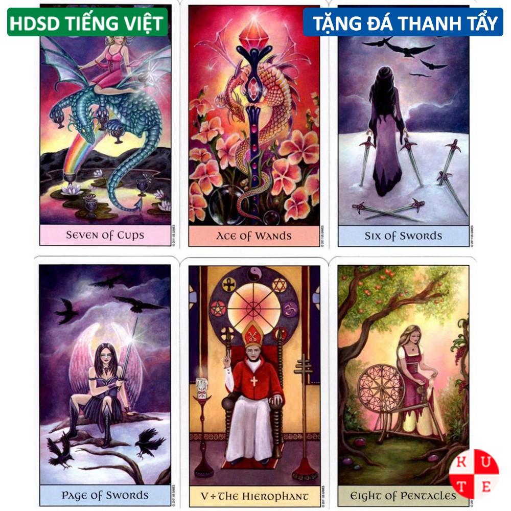 Bài Tarot Crystal Vision 78 Lá Bài Tặng Hướng Dẫn Sử Dụng Tiếng Việt Và Đá Thanh Tẩy