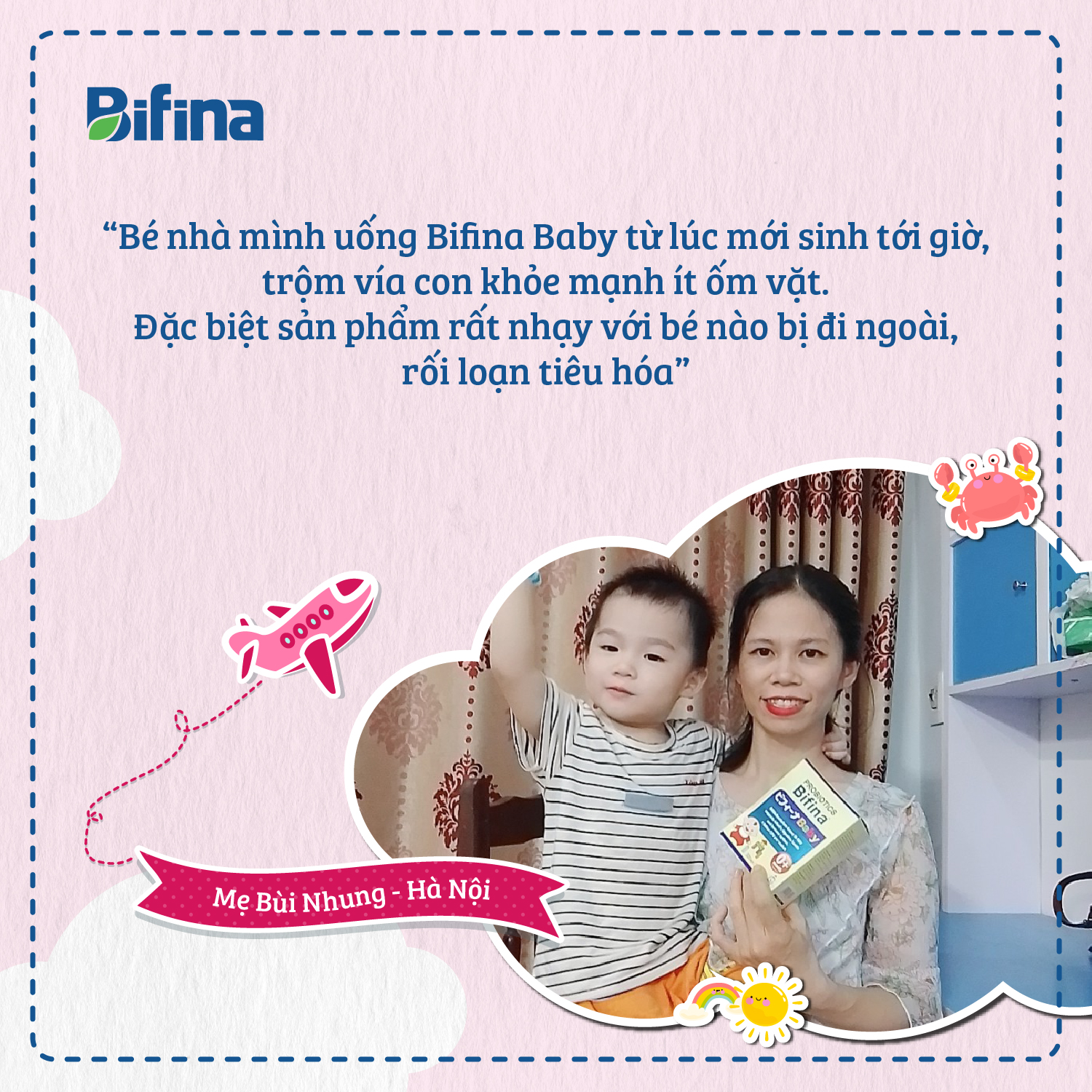 Men vi sinh Bifina Baby Nhật Bản-Lẻ 1 gói (không có hộp) - Lợi khuẩn chiến binh cho trẻ sơ sinh Viêm da cơ địa và ruột hoại tử , chàm sữa, dị ứng...