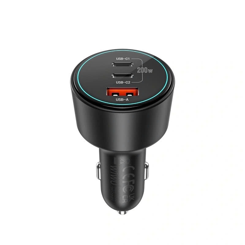 Bộ Sạc Điện Thoại Trên Ô Tô Wi WU Exeed 200W QC+PD Wi-QC026 - Hàng Chính Hãng